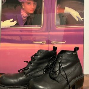 ⛓️‍💥Vintage 90’s Espirit Black Leather Boots⛓️‍💥
